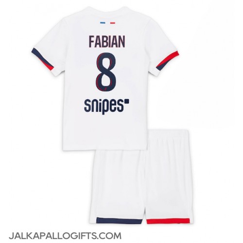 Paris Saint-Germain Fabian Ruiz #8 Vieras Peliasu Lasten 2025-26 Lyhythihainen (+ Lyhyet housut)